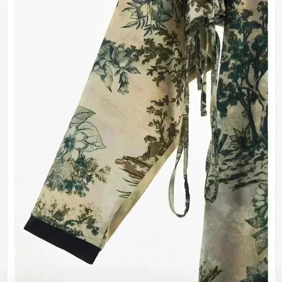 NWT Zara Printed Wrap Robe - Picture 6 of 15